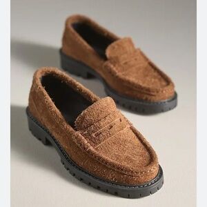 Anthropologie Maeve Lug Sole Loafers